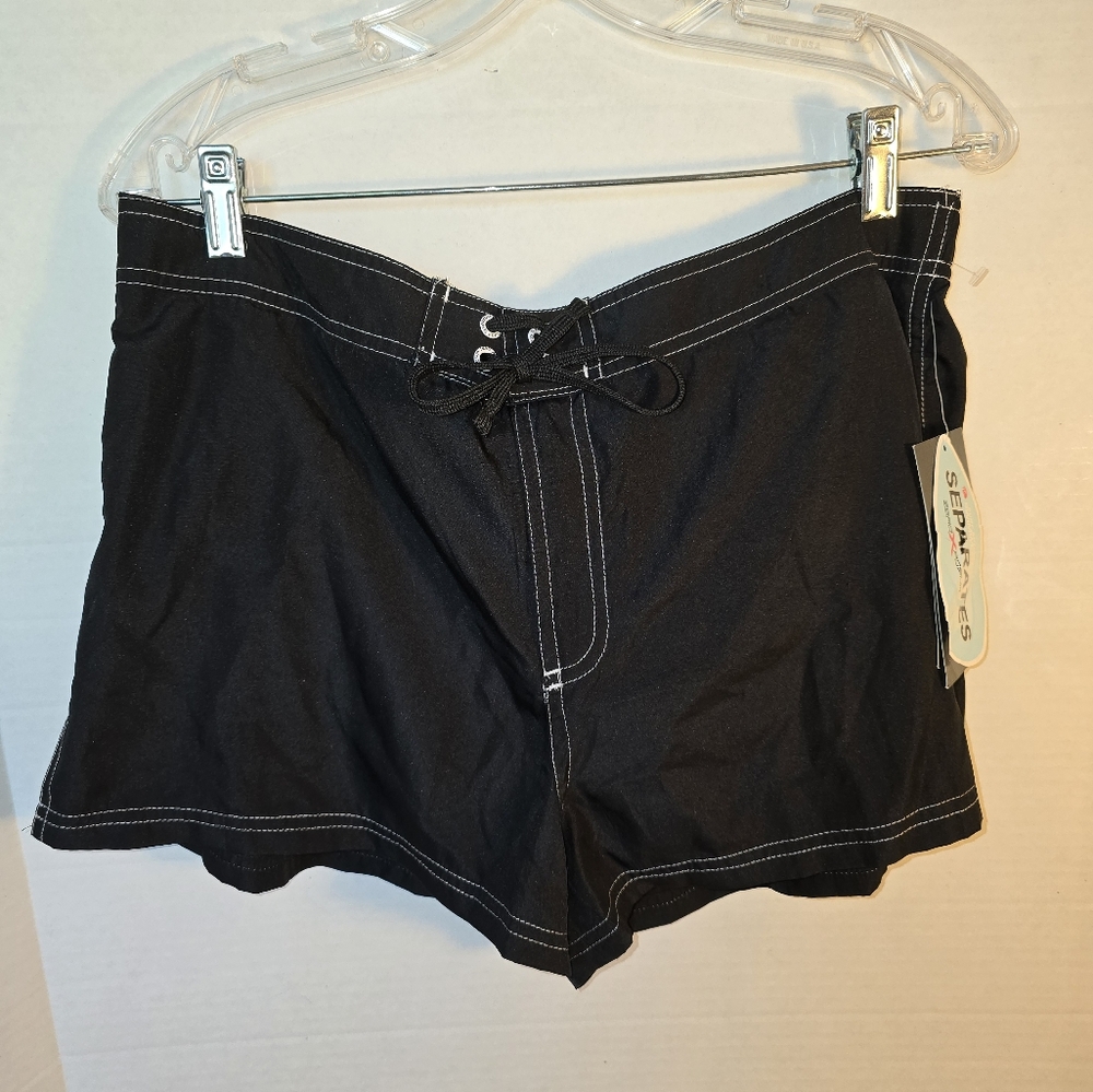NWT ZeroXposur Black Women's Board Shorts size 14